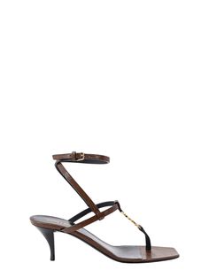 Cassandra Sandals Brown Low Heel Evening Sandals, Chic Brown Sandals With Low Heel, Chic Brown Low Heel Sandals, T-strap Sandals With Heel Loop For Evening, Brown Ankle Strap Sandals For Evening, Ring Watch, Top Designer Brands, Sneaker Wedge, Pendant Rings