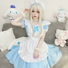 Vendor: Egirldoll Type: dress Price: 32.99 - 35.99 (16 variants) Blue Black Sweet Maid Dolly Dress ON653 Gothic Harajuku Fashion, Cosplay Dresses, Gothic Fairycore, Gothic Punk Fashion, Japanese Korean Fashion, Kawaii Store, Egirl Aesthetic, Egirl Fashion, Dolly Dress