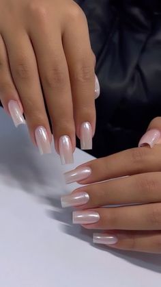 Nude Baddie Nails Almond, Grad Nails, Pearl Nails, Nails 2024, Pink Acrylic Nails, Neutral Nails