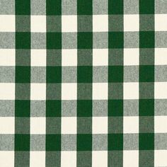 a green and white checkered fabric