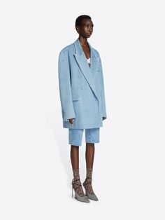 Oversized denim blazer - Spring-Summer Women | Dries Van Noten Oversized Double-breasted Spring Blazer, Spring Oversized Double-breasted Blazer, Summer Double-breasted Outerwear, Denim Blazer, Dries Van Noten, Fragrance Collection, Double Breasted Blazer, Fashion Item, Summer Women