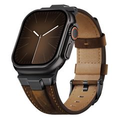 PRICES MAY VARY. Universal Fit: Suitisbest Apple Watch Leather Band is designed for Apple Watch Ultra, Ultra 2, Series 10 9 8 7 6 5 4 3, SE, for iWatch 49mm, 46mm, 45mm, 44mm, 42mm(Series 3). Adjustable size fits 5.8”- 8.5” (165mm - 215mm) wrist. Premium Top Grain Leather:Our Apple Watch ultra band is made from 100% natural cowhide that is incredibly soft and breathable. This high-quality material ensures excellent color retention and is odor-free, providing a consistently pleasant wearing exper Apple Band, Rugged Leather, Apple Watch Ultra, Iwatch Apple, Watch Ultra, Apple Watch Bands Leather, Top Grain Leather, Series 3, Business Outfits