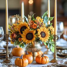 Premium Centerpieces Thanksgiving Stock Images Collection Magic Decor, Autumn Magic, Fall Table, Button Flowers