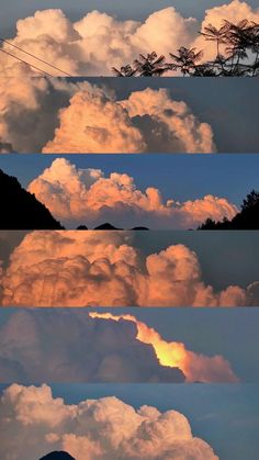 clouds are reflected in the water at sunset or sunrise, and there is no image to describe