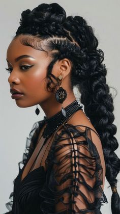 Gigi Hair, Black Cornrows, Wavy Hair Hairstyles, Thick Hair Hairstyles, Hairstyles For Thinning Hair, Hairstyles For Wavy Hair, Tutorial Hairstyles