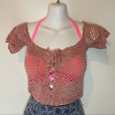 Nwt Timing Blush Pink Knitted Cover Up New With Tags. No Visible Flaws. Measurements Available Upon Request. Offers Always Welcome! Fitted V-neck Pink Crochet Top, Fitted Bohemian Open Knit Top, Pink Pointelle Knit Top, Beach Pointelle Knit Fitted Crop Top, Pink Summer Knit Top For Vacation, Summer Vacation Pink Knit Top, Beach Fitted Pointelle Knit Crop Top, Summer Pink Knit Crop Top, Summer Knit Pink Crop Top