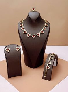 SWEETHEART Swarovski Jewelry Full Set adds Love and Color to your Luxurious Look. It is inspired by the movie Pretty Woman. The Jewelry Set is handcrafted with specially arranged Siam Swarovski crystals with a heart design through out the set to give it a unique and lovely touch. The Necklace is complemented with a pair of Gorgeous matching Earrings, a Ring, and a Bracelet. It is Beautifully Designed with High Quality and Craftsmanship. Handcrafted Highest Quality Swarovski / Cubic Zirconia Plat Fine Jewelry Heart-shaped For Parties, Heart-shaped Fine Jewelry For Party, Fine Jewelry For Party With Heart Cut, Crystal Jewelry Valentine's Day Gift For Her, Crystal Jewelry For Valentine's Day Gift For Her, Heart-shaped Wedding Jewelry With Jewels, Crystal Jewelry For Valentine's Day Gift, Heart Shaped Wedding Jewelry, Heart-shaped Wedding Jewelry