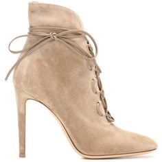 Gianvito Rossi Empire Lace-Up Suede Ankle Boots ($1,075) ❤ liked on Polyvore featuring shoes, boots, ankle booties, suede ankle boots, suede boots, suede lace up booties, brown suede ankle booties and ankle boots Brown Suede Boots, Boots Suede, Brown Booties, Lace Up Booties, Brown Ankle Boots, Suede Lace, Boots Brown, Boots Ankle