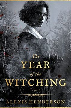 the year of the witch book cover with an image of a woman standing in front of trees