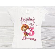 Paw patrol birthday shirt Paw Patrol Birthday Shirt, Girls Birthday Shirt, Skye Paw, Doll Beds, Paw Patrol Birthday, Birthday Girl Shirt, Faith Shirt, Girl Shirt, Embroidered Clothes