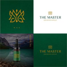 the master logo and packaging design