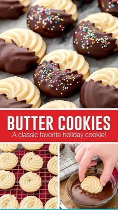 Butter Cookie Recipe Christmas, Holiday Cookies Thanksgiving, Paintings Simple, Easy Holiday Cookies, Christmas Cookie Recipes Holiday, Buttery Cookies, Xmas Cookies