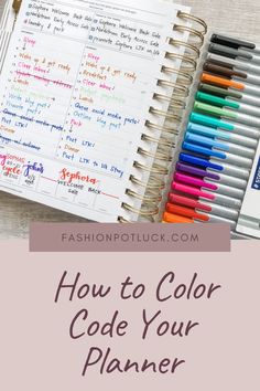 How to Color Code Your Planner thecommonplanner Planner Color Coding Key College, Color Code Journal, Color Coded To Do List, College Planner Organization Color Code, Happy Planner Student Layout Ideas, Color Coded Planner Key, Color Code For Planner, Color Coding Calendar, Planner Key Ideas