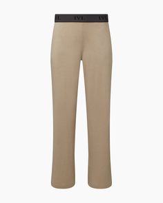 Heather Taupe Modern Bottoms With Elastic Waistband For Loungewear, Modern Loungewear Bottoms With Elastic Waistband, Stretch Bottoms With Logo Waistband For Loungewear, Casual Pants With Logo Waistband, Modern Stretch Bottoms For Loungewear, The Low, Lounge Pants, Jogger Pants, Fashion Pants