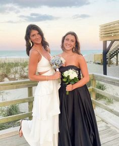 Preppy prom beach pictures best friend tiered dress Classy Prom, Preppy Prom, Ruffle Gown, Tiered Dress, Best Friend, Prom, Quick Saves