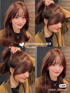 Airy Curtain Bangs, Asian Haircut Medium Layered Curtain Bangs, Think Hairstyles, Korean Air Bangs Long Hair, Korean Style Haircut For Women, Kdrama Bangs, Japanese Haircut Medium Round Faces, Hair Bangstyle Korean, Japanese Bangstyle Hair