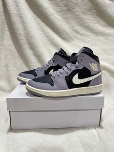 Air Jordan 1 Mid sneaker cement grey -BW6472 022 -Woman size 6.5 -Fast ship -New. Cement Gray, Size 8 Women, Mid Top, Air Jordan 1 Low, Jordan 1 Low, Air Jordan 1 Mid, Jordan 1 Mid, Air Jordan 1, Jordan Shoes