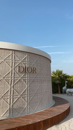 the entrance to dior's new luxury resort in canculla, mexico