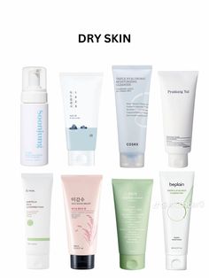 Cleanser Dry Skin, Korean Cosmetics Skin Care, Skincare Cleanser, Skin Facts, Oil For Dry Skin, Clear Skin Tips