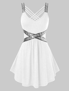 Seductive Lingerie, Chic Tank Tops, Womens Henley, Beach Picnics, Bandage Top, Strappy Tank Top, Office Gym, Sleeveless Shirts, Cute Prom Dresses