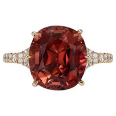 Exquisite 5.23 Carat Orange-Pink Tourmaline Ring in 18K Rose Gold with Diamonds - Merkaba Jewelry Beverly Hills - Discover this exclusive, one-of-a-kind 5.23 carat deep orange-pink cushion-cut Tourmaline ring, expertly set in 18K rose gold. Accentuated by a total of 0.62 carats of round brilliant collection-grade diamonds, this luxurious masterpiece epitomizes timeless elegance and world-class craftsmanship. Ring Size: 6 (Complimentary resizing available upon request) Handcrafted in the USA – Pr Class Jewelry, Chrome Tourmaline, Demantoid Garnet, Imperial Topaz, Pink Tourmaline Ring, Padparadscha Sapphire, Deep Orange, Rose Orange, Star Sapphire