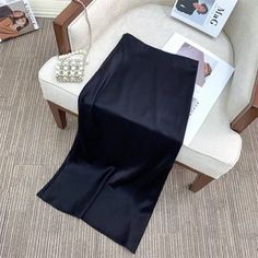 Katykey – Exquisite Velvet Mermaid Skirt with Delicate Ruffled Hemline – Floor-Length, Body-hugging and Elegant – KatyKey Black Stretch Full-length Pencil Skirt, Fitted Black Satin Maxi Skirt, Fishtail Skirt, Mermaid Skirt, Types Of Skirts, Floor Length, Mermaid, Velvet, Skirt