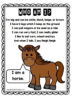 a brown horse with the words i am a horse