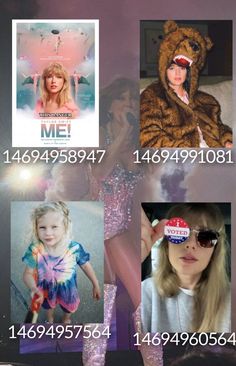 a collage of photos with the names of people in costume and numbers on them