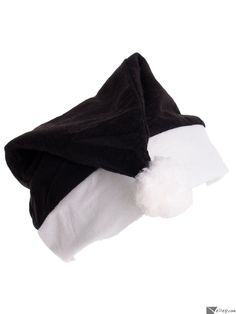 This Listing is for Economy Felt Adult Holiday Santa Bah Humbug Costume Hat, Black, Large 7.25" Dia Featuring: Classic Economy Felt Santa hat in Black with white trim and a white pom to top it off. Bah Humbug! Hate Christmas cheer? Then this is the santa party hat for you. 2.25" White Faux Fur trim. 16" Tall from bottom of Trim to the top of the Pom. This Large Adult One-Size Santa Hat fits most adult and teens. Hat opening measures 23" in Circumference, fitting up to a 7.3" in diameter. Made of Santa Party, Felt Santa, Hate Christmas, Work Christmas Party, Bah Humbug, Hat Fits, Black Christmas, White Faux Fur, Costume Hats