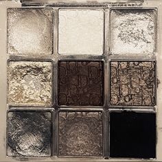 Cold Colors Aesthetic, Luxury Beauty Products Aesthetic, Silver And Brown Aesthetic, Makeup Product Aesthetic, Brown And Black Aesthetic, Brown Color Aesthetic, Brown Mood Board, Aesthetic Eye Shadow Pallete