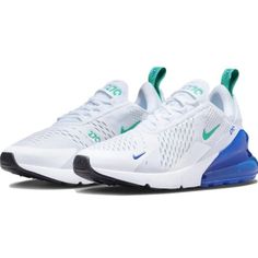 Nike Women's Air Max 270 'White Lapis' Ah6789-109 Multi Size 5 - 12 Shoes Are Brand New And Have Never Been Worn. Shoes Come With Their Original Box, But The Box Is Missing The Lid. Jordan 1 Low Women, Air Max 90 Leather, Size 11 Women Shoes, Horse Boots, Nike Air Max For Women