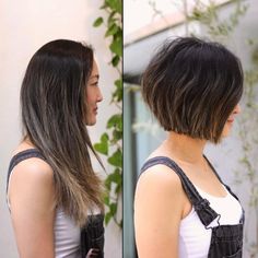 Asian Inverted Wash-and-Go Bob Short Choppy Bob Hairstyles, Wash And Go Haircuts, Texturized Bob, Haircuts Thick Hair, Low Maintenance Short Hair, 2023 Bob Haircuts, Swing Bob Haircut, Short Textured Bob, Textured Bobs