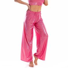 SPECIFICATIONSsize: S,M,L,XL,XXLoccasions: dance,yoga,sports, clubcolor: white,black,fushia,pink,purple,blue,orange,yellowWaist Type: MIDStyle: CasualSeason: Spring/AutumnPattern Type: SolidPant Style: Wide Leg PantsOrigin: CN(Origin)Model Number: 505Material: PolyesterLength: Full LengthGender: WOMENFront Style: FlatFit Type: LOOSEFabric Type: SATINClosure Type: Elastic WaistBrand Name: wuxolicopAge: Ages 18-35 Years Old Matching Top, Please Click 1. Fabric: PU?leather fabric, polyester 2. Size Full Length Gym Bottoms For Summer, Summer Hip Hop Stretch Pants, Summer Stretch Hip Hop Pants, Stretch Hip Hop Pants For Summer, Full Length Dancewear Bottoms, Full Length Dancewear Bottoms For Dance, Solid Color Gym Pants For Summer, Pink Disco Bottoms For Summer, Summer Gym Pants Full Length