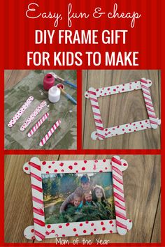 an easy diy frame gift for kids to make