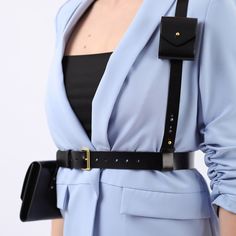 Made from smooth Italian leather, the Double Bag Harness is not only a practical accessory, but also a stylish addition to any outfit, perfect for those who want to elevate their style while keeping their essentials close.          The minimalist harness is fully adjustable, allowing you to customize the fit to your preference and comfort. The shoulder strap features a micro bag, while the waist belt features a generous envelope bag that can hold your phone, credit cards or any other essential i Harness Bag, Waist Bag Leather, Leg Harness, Micro Bag, Body Harness, Leather Harness, Envelope Bag, Essential Items, Festival Looks