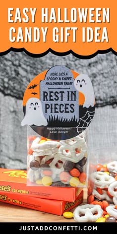 an easy halloween candy gift idea for kids