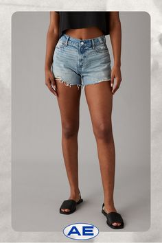 Rigid in the front. Stretchy in the back. Magic all over with innovative 50/50 construction/Light wash/Distressed/Raw hem/This is Real Good: Made with the planet in mind & a promise to continue to do better. Ripped Cutoff Bottoms For Everyday, Everyday Cutoff Jean Shorts With Frayed Hem, Faded High Rise Relaxed Fit Jean Shorts, Faded High-rise Relaxed Fit Jean Shorts, Denim Jean Shorts With Frayed Hem For Everyday, Everyday Jean Shorts With Frayed Hem In Medium Wash, Everyday Cutoff Jeans, Dark Wash Cutoff Jean Shorts For Everyday, Do Better