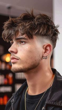 Men Textured Fringe, French Beard Styles Men, Long French Crop Haircut, Texture Crop Haircut Men, Messy Crop Haircut Men, Messy French Crop, Textured Crop Hair Men, Textured Fringe Men, Texture Haircut