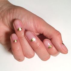 Gold Manicure, Half Moons, Nagellack Trends, Manicure Inspiration