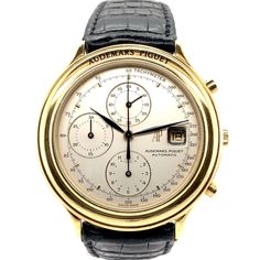 Audemars Piguet Huitième Chronograph 18K Yellow Gold Ref. 25644 Audemars Piguet Diver, Dream Watches, Jaeger Lecoultre, Painted Sticks, Mens Luxury, 3 O Clock, Tic Tac, Men's Watches, Luxury Watches For Men