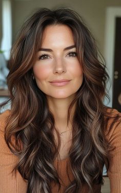 Dark Brown Hair Color Ideas, Rambut Brunette, Brown Hair Color Ideas, Medium Layered Haircuts, Brown Hair Color, Perfect Dark, Brown Shade, Dark Brown Hair Color, Hairstyles For Short Hair