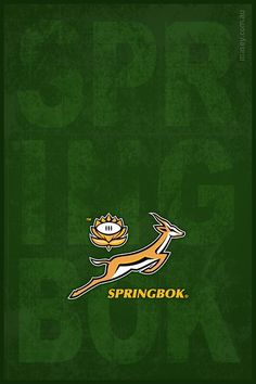 the springbok logo on a green background