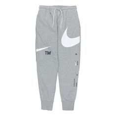 Nike Logo Sweat Pant Nike Cotton Jogging Pants, Nike Sporty Gray Joggers, Nike Jogging Pants With Ribbed Cuffs, Nike Cotton Sweats, Nike Cotton Pants For Streetwear, Nike Cotton Sportswear Tracksuit, Nike Sporty Tapered Leg Sweatpants, Nike Pants With Ribbed Cuffs For Jogging, Nike Sporty Joggers