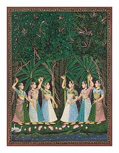 Gopi Krishna, Indian Miniatures, Pichwai Art, Modern Indian Art