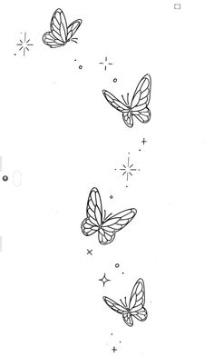 Butterfly Rib Tattoo Stencil, Small Floral Butterfly Tattoo, Butterfly Wrap Tattoo, Tattoo Ideas Female Butterflies, Butterfly Sparkle Tattoo, Lily Butterfly Tattoo, Dainty Tattoos For Women Unique, Butterfly Tattoo Fine Line, Butterfly Tattoo Forearm