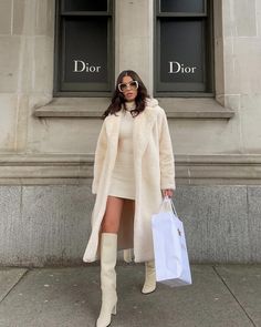 White Boots, Casual Winter Outfits, Fall Winter Outfits, Aesthetic Fashion