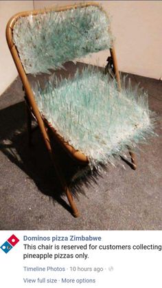 a chair that is sitting on the ground