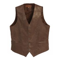 Faux Leather Vest in Brown MEN Add a bit of warmth and upgrade your look with this faux leather vest. Appropriate for the office or when you want to impress. Fully lined, snap closure, pockets. Runs true to size. 50% Polyester / 50% PU Brown Vest Men, Brown Leather Vest, Coachella Outfits, Faux Leather Vest, Patriotic Tees, Brown Vest, Baby Garments, Coachella Outfit, Upgrade Your Look