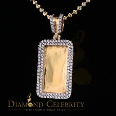 DIAMOND CELEBRITY Custom Label :18766Y-A34DC Style : Necklaces & Pendants,Womens Necklaces & Pendants,Men's Chain Necklaces,April Gemstone Pendant Necklaces, This new  is a stylish unisex piece made of 925 sterling silver with a yellow metal color. It features a 1.32ct AAA cubic zircon April birthstone, giving it a good shiny appearance similar to a real diamond. The Rectangle pendant weighs 4.12 gm and is designed for both women and men, making it suitable for all genders. Please note that the chain is not included, and the bell size for the chain is 6.5X4.5. The Rectangle pendant comes in new condition with tags and original packaging, and the metal is rhodium plated and nickel-free for an enhanced appearance and reduced tarnishing. Detailed pictures are available for more information. I Fine Jewelry With Rectangular Diamond Stone, Fine Jewelry Diamond With Rectangular Stone, Rectangular Gold Diamond Jewelry, Rectangular Cubic Zirconia Jewelry With Diamond Accents, Fine Jewelry With Rectangular Diamond, Rectangular Diamond Necklaces With Diamond Accents, Rectangular Diamond Necklace With Diamond Accents, Fine Jewelry Rectangular Diamond, Rectangular Necklaces With Diamond Accents