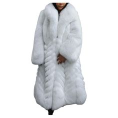 Luxury Long Fur Coat, Luxury Winter White Long Sleeve Fur Coat, Luxury Winter White Fur Coat For Winter, Luxury Winter White Fur Coat, Luxury White Fur Coat For Winter, White Fur Coat For Formal Winter Occasions, Luxury White Winter Fur Coat, White Formal Fur Coat For Winter, White Formal Winter Fur Coat